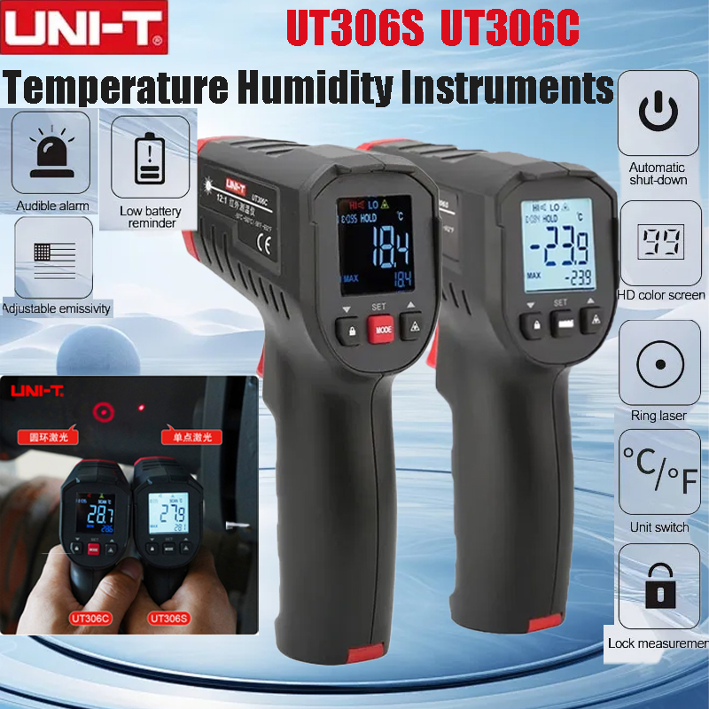 UNI-T UT306S UT306C Digital Th - Industrial Laser Temperature Gun 评论和价格