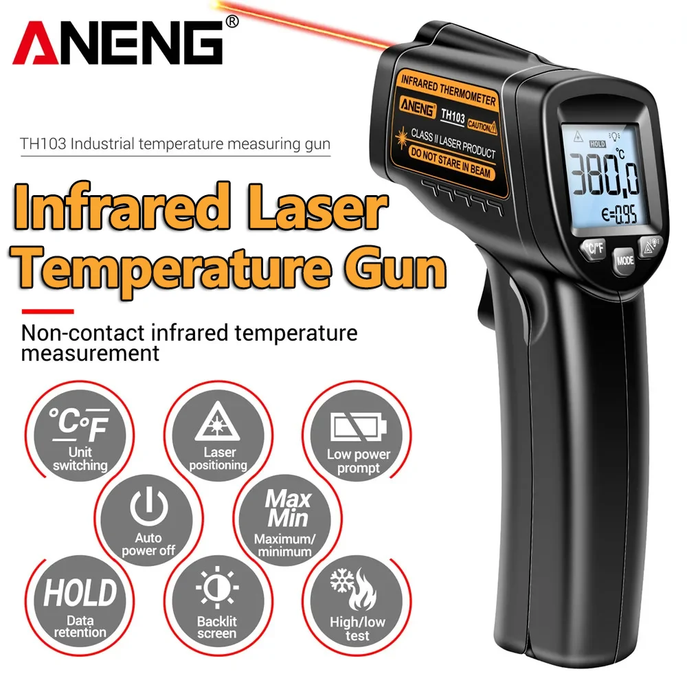 Infrared Laser Temperature Gun - Industrial Laser Temperature Gun 评论和价格