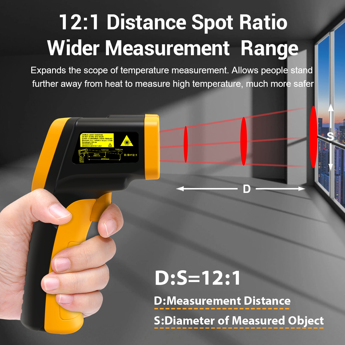 LAOLAU JD 16 Infrared Thermome - Industrial Laser Temperature Gun 评论和价格