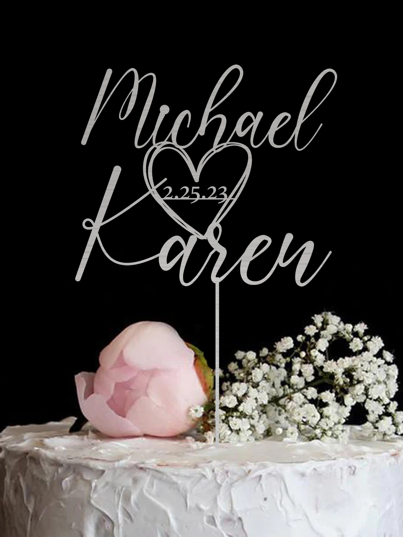 Custom Cake Topper - 1PC Perso - Industrial Laser Power 评论和价格