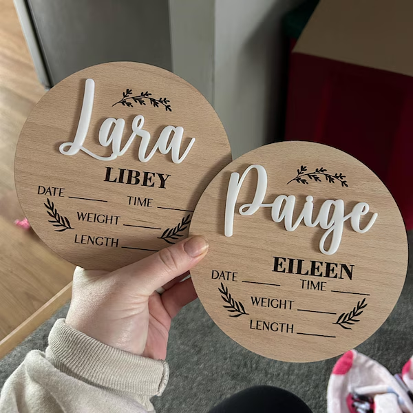 1Pc Custom Baby Announcement S - Industrial Laser Power 评论和价格