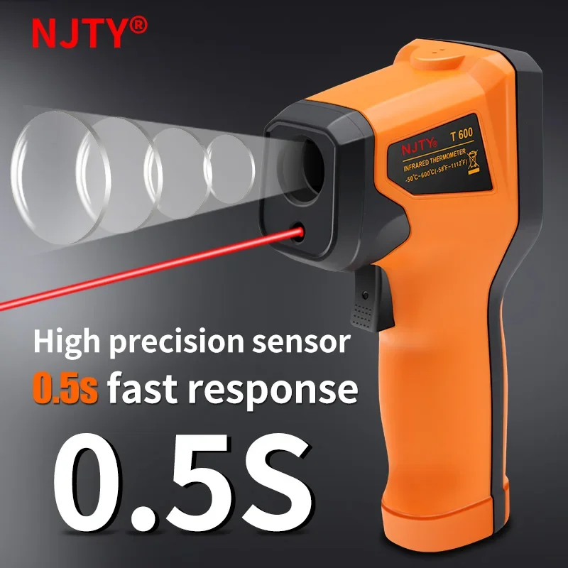 T400 T600 Digital Infrared The - Industrial Laser Temperature Gun 评论和价格