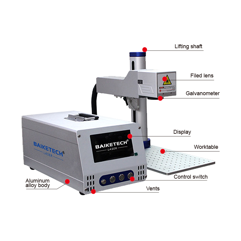 High-Speed 20W/30W Fiber Laser - Industrial Laser Engraving Machine For Metal 评论和价格