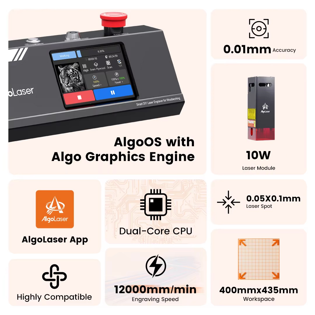 Algolaser DIY Table 40*43cm CN - Industrial Laser Solutions 评论和价格