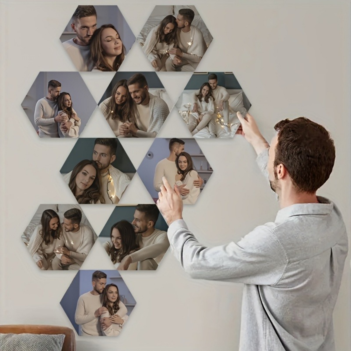 Custom Wall Decor — Modern Hex - Industrial Laser Power 评论和价格