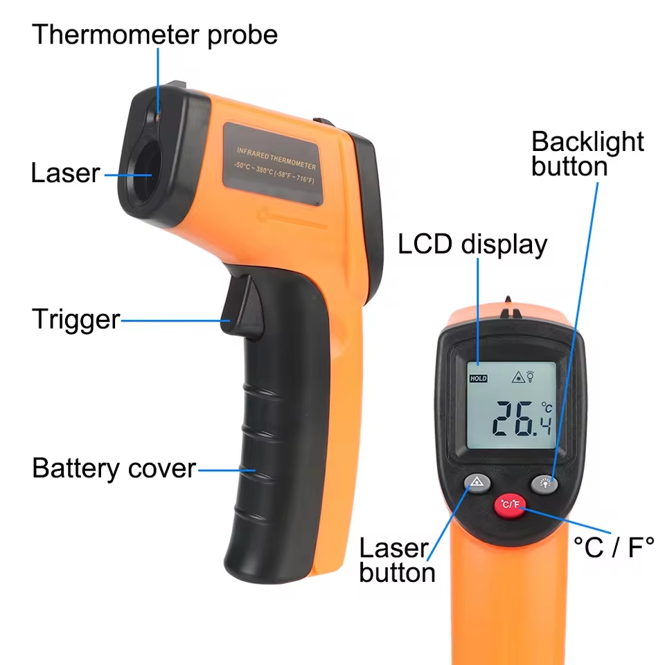 New T600 T600A Digital Infrare - Industrial Laser Temperature Gun 评论和价格