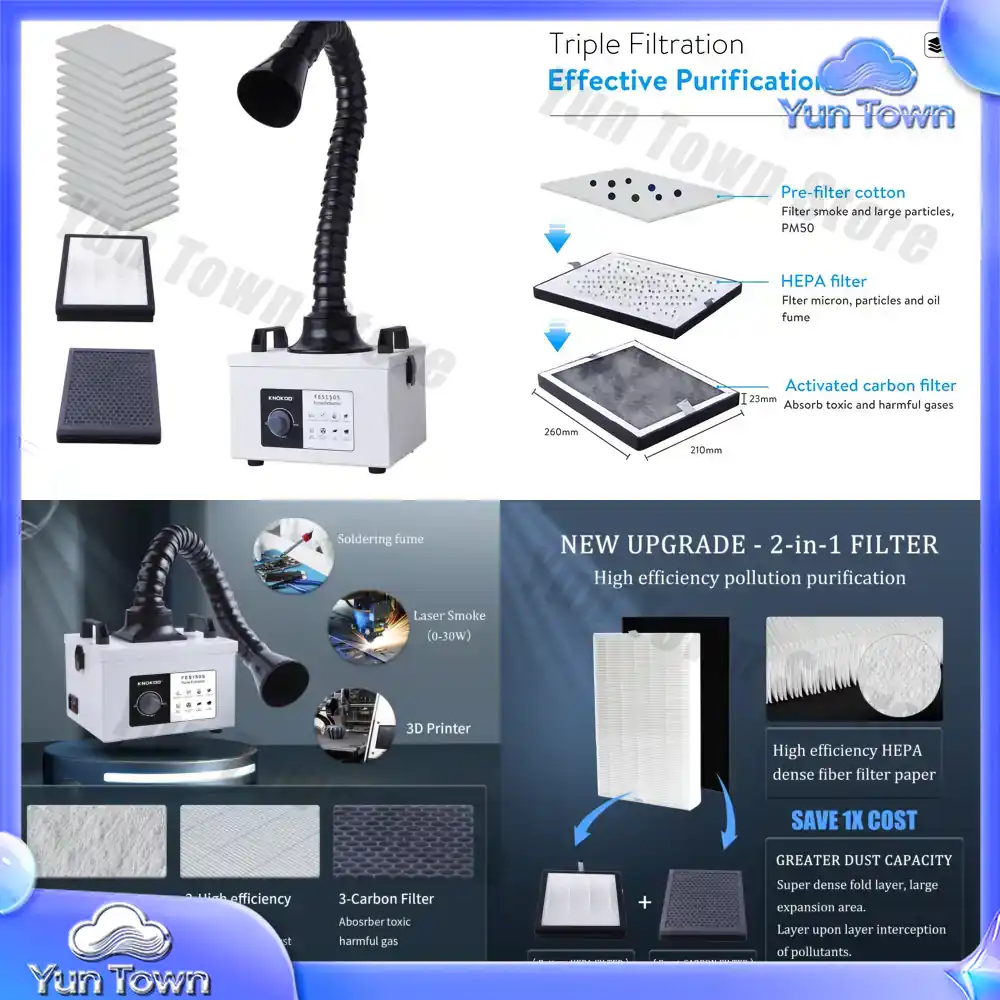 100W Motor Laser Smoke Purifie - Industrial Use Of Laser 评论和价格