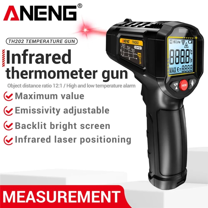 ANENG TH202 Industrial Handhel - Industrial Laser Temperature Gun 评论和价格