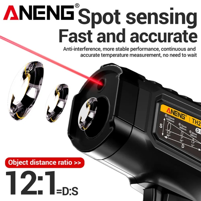 ANENG TH202 Industrial Handhel - Industrial Laser Temperature Gun 评论和价格