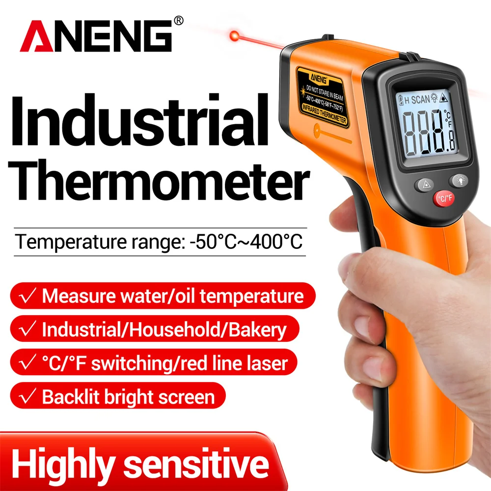 ANENG TH201 Infrared Thermomet - Industrial Laser Temperature Gun 评论和价格