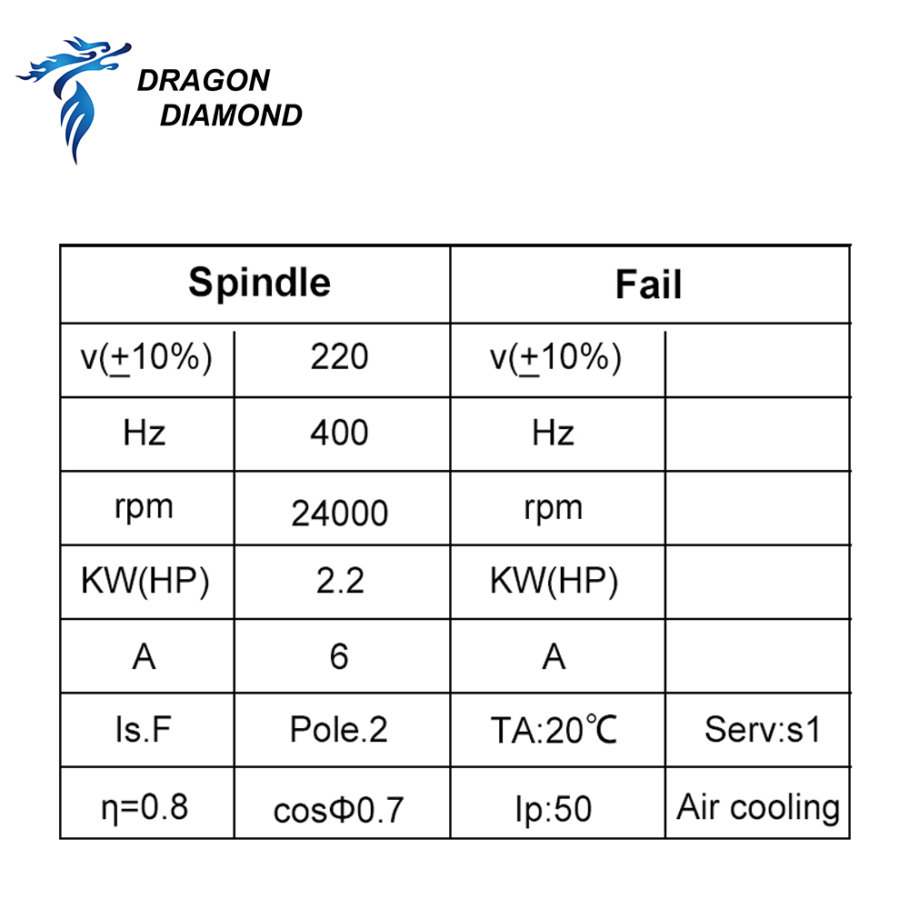 Dragon Diamond HQD 2.2KW 3KW 6 - Cnc Router Machine 评论和价格