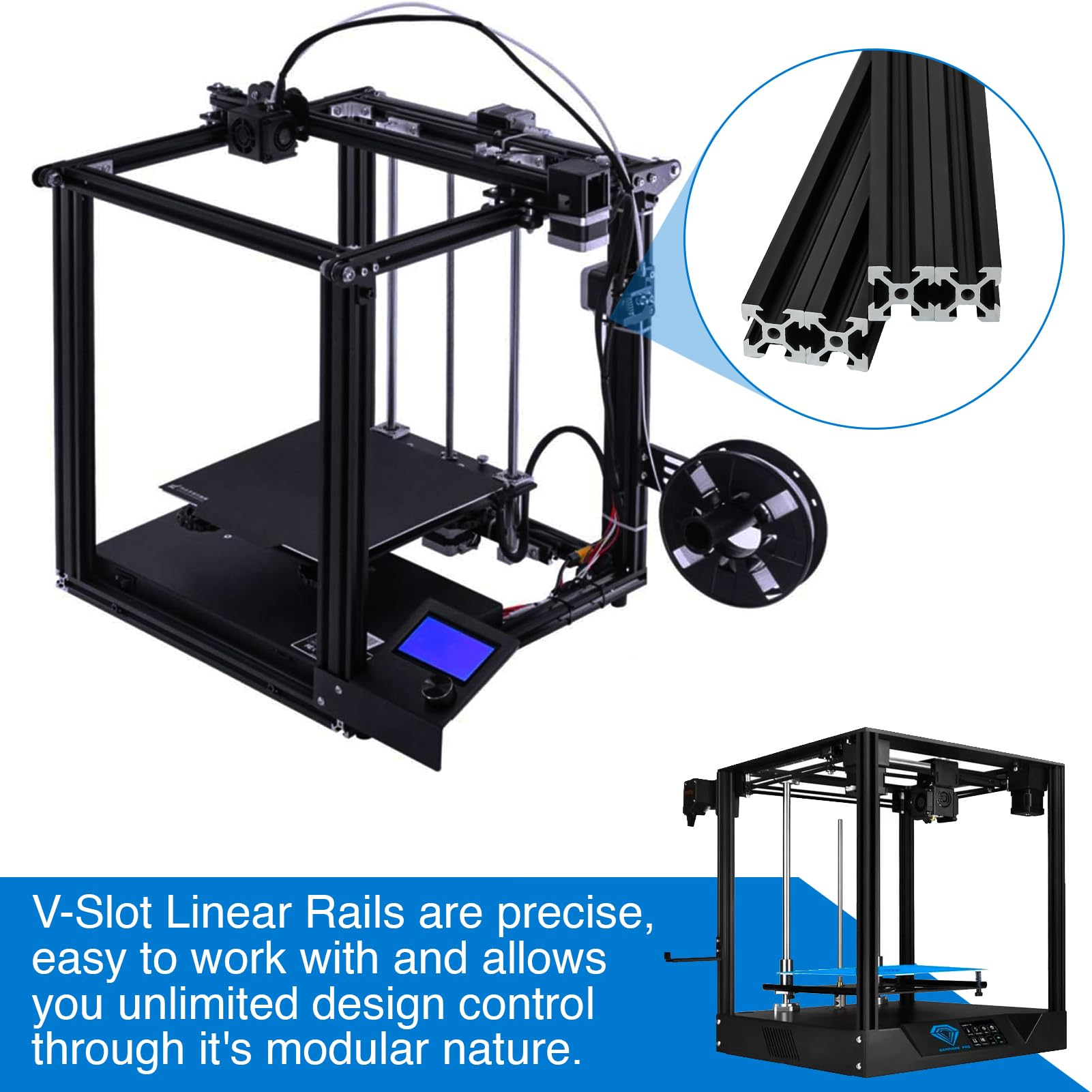 2PCS 2020 V-slot Aluminum Prof - Industrial Laser Cutting Machine 评论和价格
