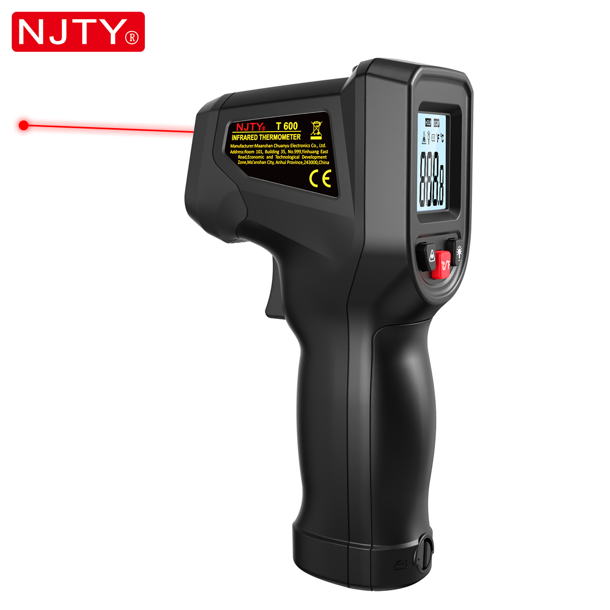 NJTY T600 Infrared Thermometer - Industrial Laser Temperature Gun 评论和价格