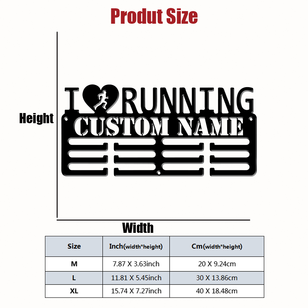 Custom I Love Running Metal Me - Industrial Laser Power 评论和价格