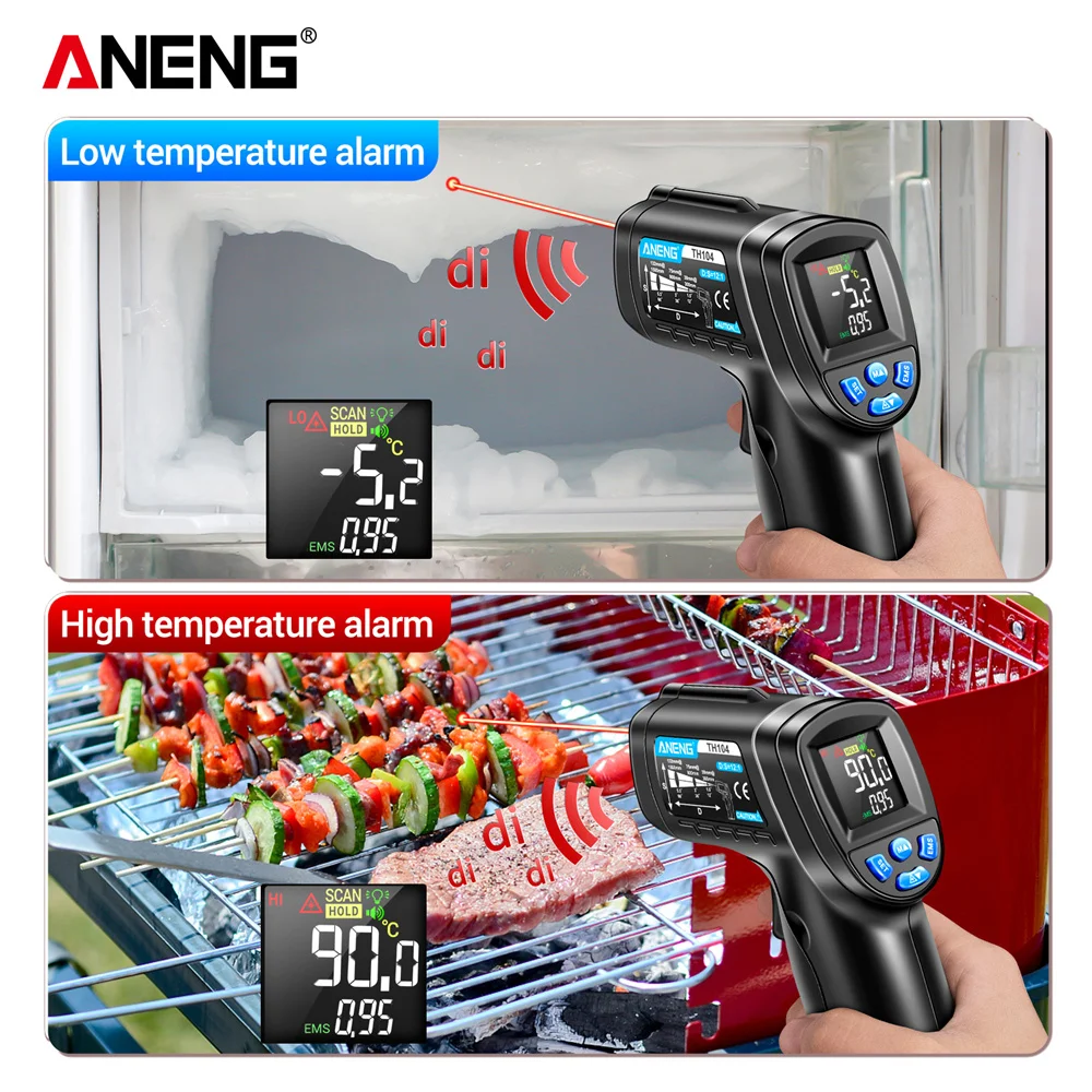 Infrared Thermometer Industria - Industrial Laser Temperature Gun 评论和价格