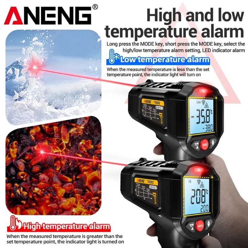 ANENG TH202 Non-contact Infrar - Industrial Laser Temperature Gun 评论和价格