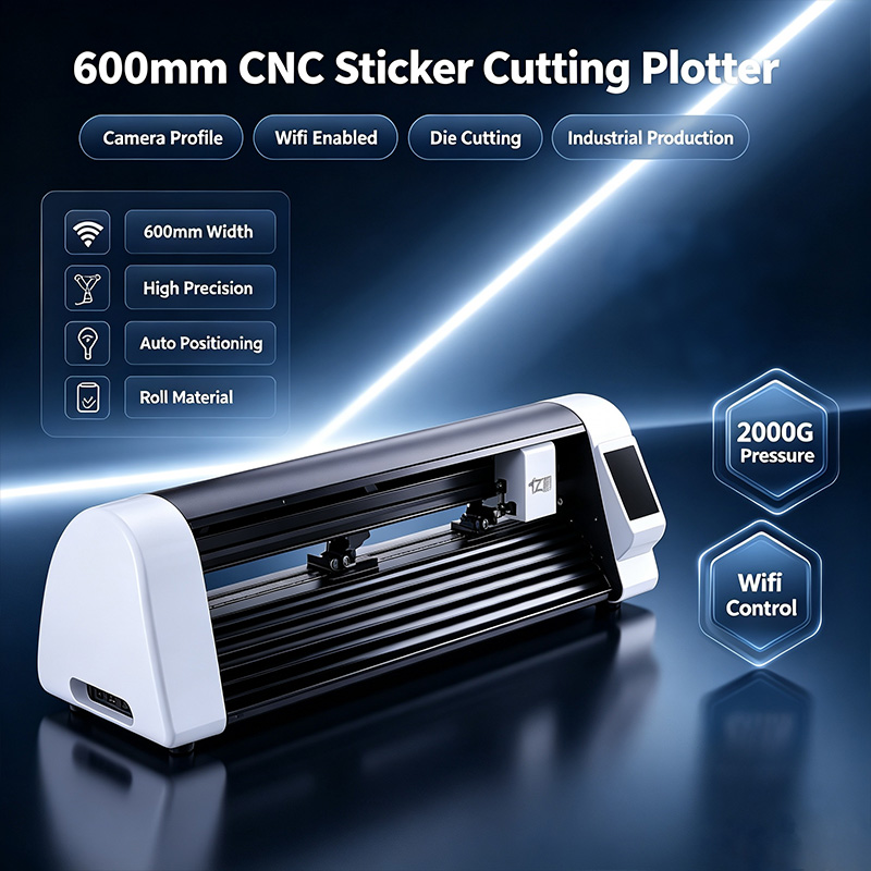 600mm CNC Laser Sticker Cuttin - Industrial Laser Cutting Machine 评论和价格