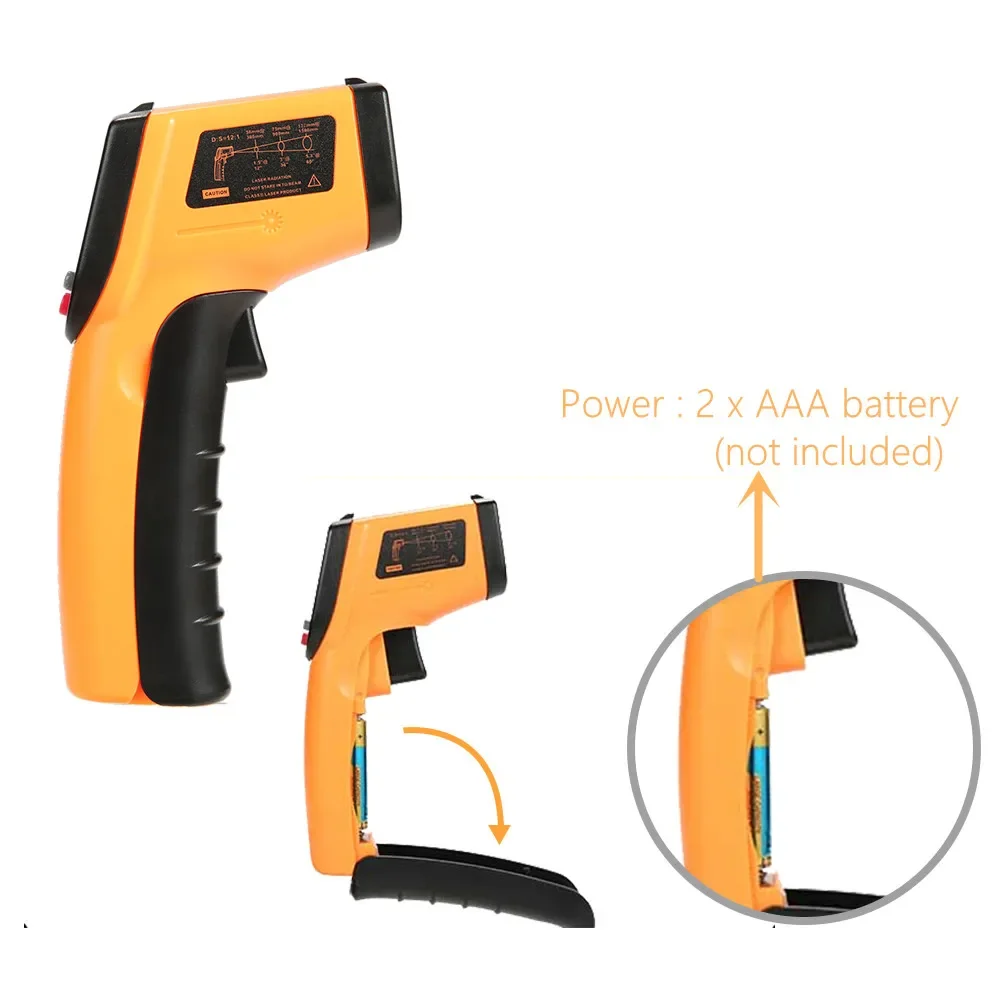 Portable Infrared Thermometer  - Industrial Laser Temperature Gun 评论和价格